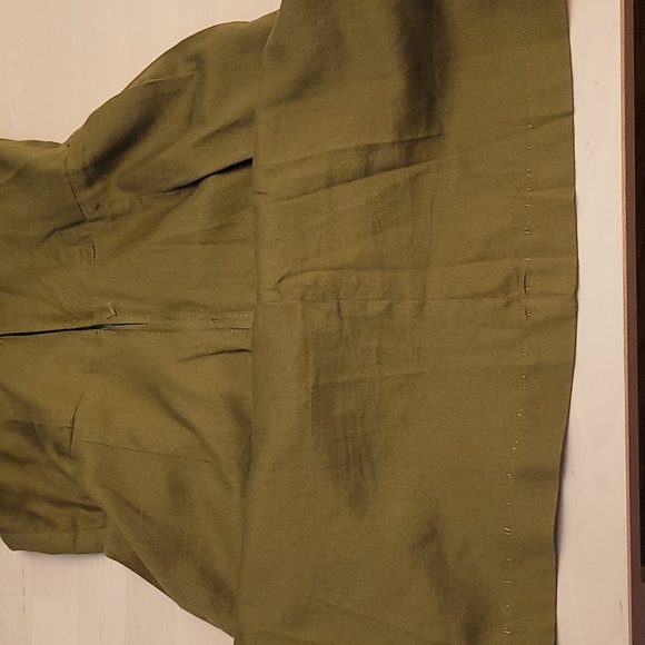 Vintage 1970s Handmade Olive Green Dress(no tags) - Picture 9 of 11